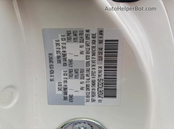 JM1NDAB77K0302169 2019 MAZDA MX-5 Белый Вид подкапотного пространства