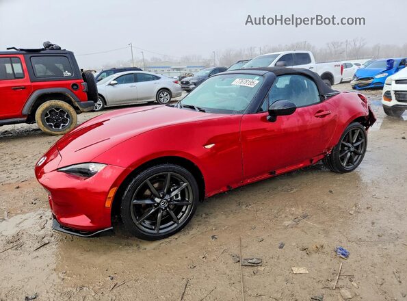 JM1NDAC78G0110734 2016 MAZDA MX-5 Красный Передняя левая четверть