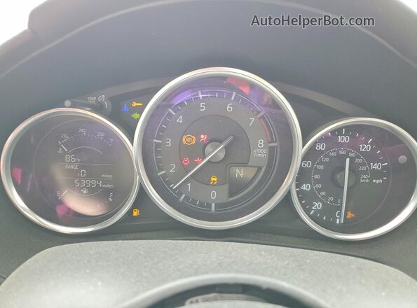 JM1NDAD71G0116440 2016 MAZDA MX-5 Красный Вид щитка приборов