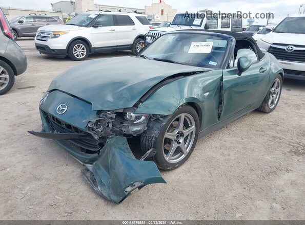 JM1NDAD78G0104253 2016 MAZDA MX-5 MIATA Green წინა მარცხენა ხედი სამი მეოთხედიდან