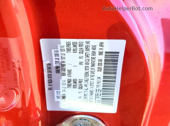 JM1NDAD78P0551939 2023 MAZDA MX-5 Красный Вид наклейки с VIN-кодом