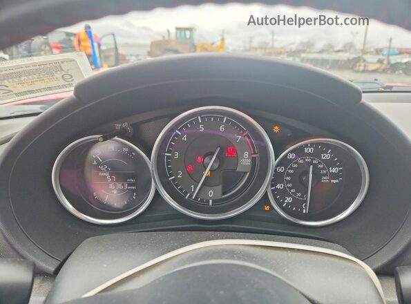 JM1NDAD79G0102057 2016 MAZDA MX-5 Красный Вид щитка приборов