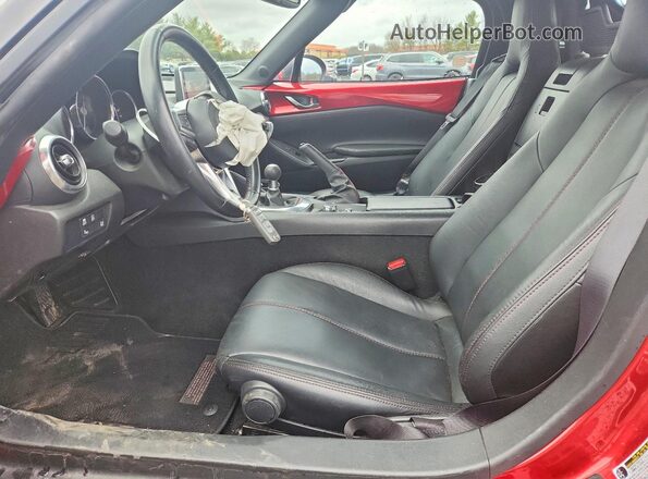 JM1NDAD79G0102057 2016 MAZDA MX-5 Красный Вид салона спереди