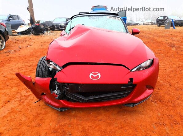 JM1NDAD79H0124805 2017 MAZDA MX-5 Красный Вид спереди