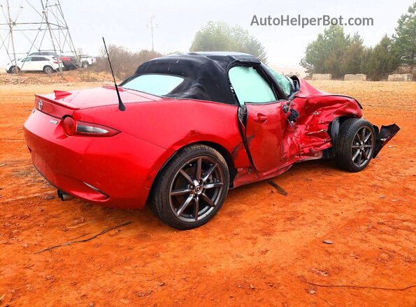 JM1NDAD79H0124805 2017 MAZDA MX-5 Красный Задняя правая четверть
