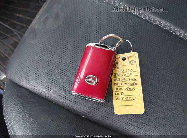 JM1NDAD79N0502715 2022 MAZDA MX-5 MIATA Красный Вид панели приборов