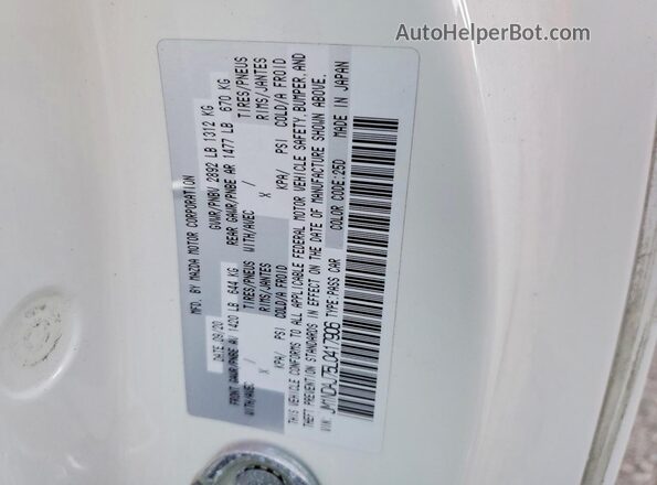 JM1NDAJ75L0417906 2020 MAZDA MX-5 Белый Вид подкапотного пространства