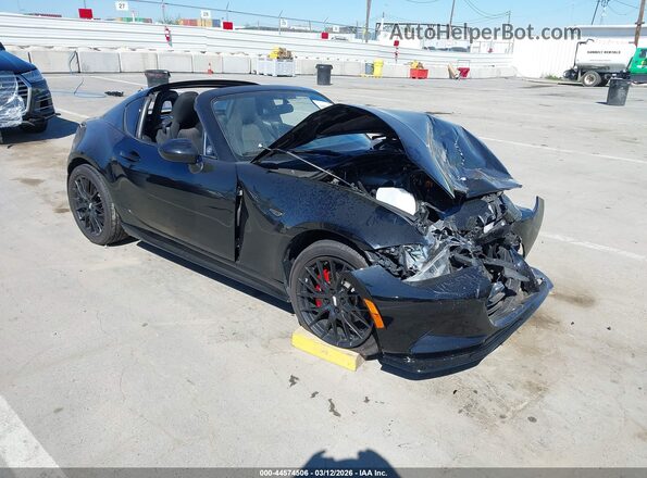 JM1NDAL70H0100684 2017 MAZDA MX-5 MIATA RF Black წინა მარჯვენა