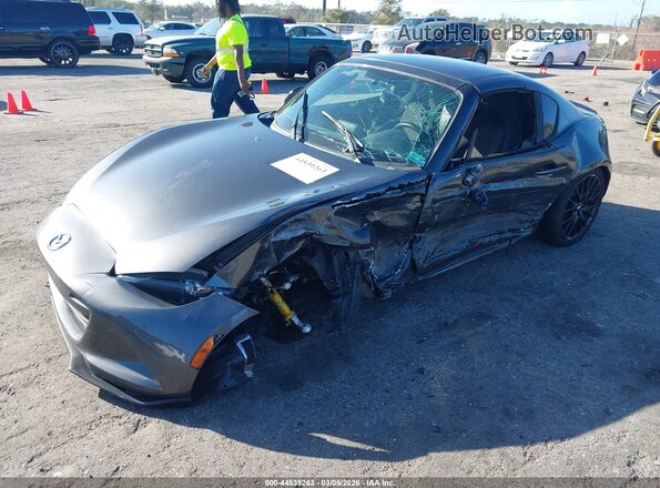 JM1NDAL70H0101365 2017 MAZDA MX-5 MIATA RF Серый Передняя левая четверть