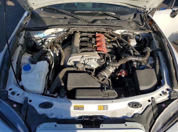 JM1NDAL72J0200792 2018 MAZDA MX-5 Silver Widok wnętrza z tyłu