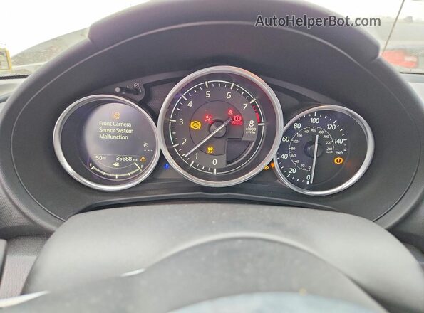JM1NDAM71M0450768 2021 MAZDA MX-5 White Widok zestawu wskaźników