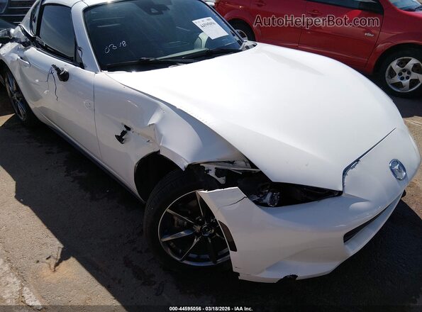 JM1NDAM72M0453226 2021 MAZDA MX-5 MIATA RF White Դիմացի տեսք