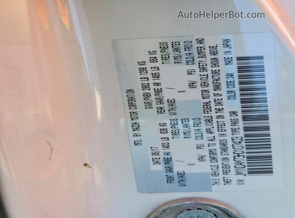 JM1NDAM73H0107403 2017 MAZDA MX-5 White ძრავის განყოფილების ხედი