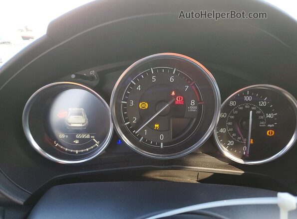 JM1NDAM73H0107403 2017 MAZDA MX-5 White ხელსაწყოთა პანელის ხედი