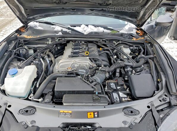 JM1NDAM74M0453275 2021 MAZDA MX-5 Gray Widok wnętrza z tyłu