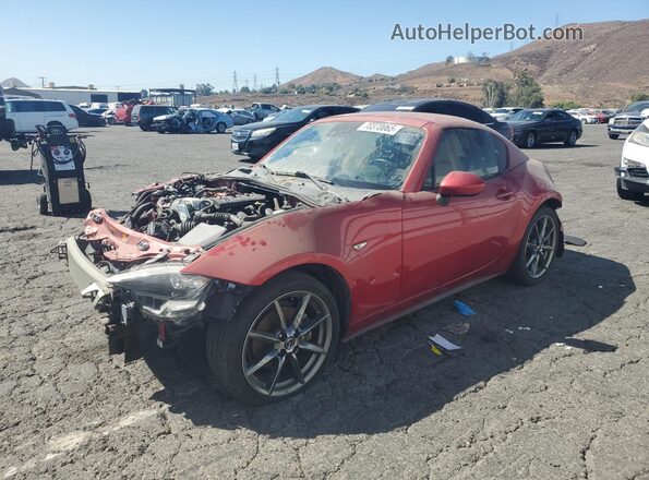 JM1NDAM75H0105653 2017 MAZDA MX-5 Красный Передняя левая четверть