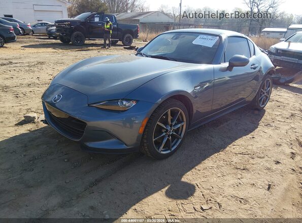 JM1NDAM76H0100154 2017 MAZDA MX-5 MIATA RF Blue წინა მარცხენა ხედი სამი მეოთხედიდან