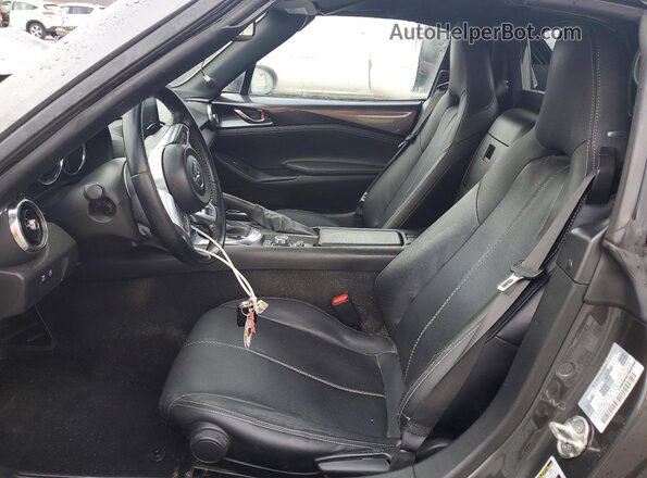 JM1NDAM76L0413343 2020 MAZDA MX-5 Gray Widok wnętrza z przodu