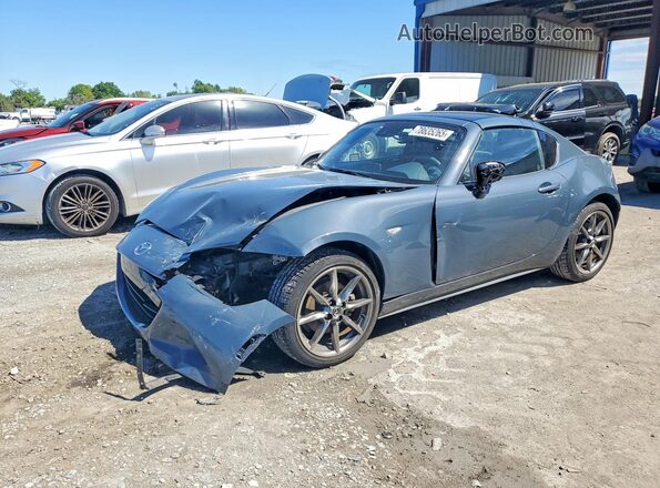 JM1NDAM76M0451155 2021 MAZDA MX-5 Синий Передняя левая четверть