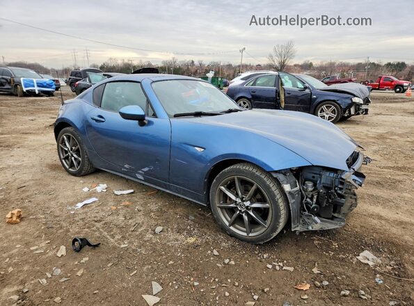 JM1NDAM77J0204478 2018 MAZDA MX-5 Синий Передняя правая четверть