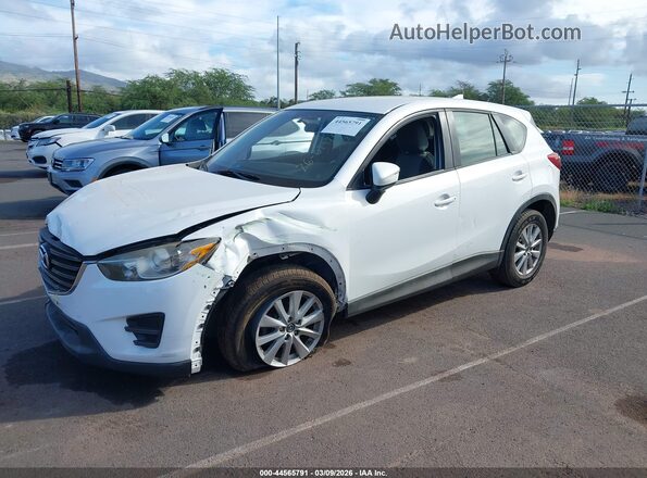 JM3KE2BY5G0664725 2016 MAZDA CX-5 Белый Передняя левая четверть