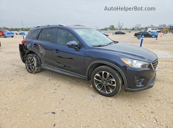 JM3KE2DY4G0809735 2016 MAZDA CX-5 Синий Передняя правая четверть