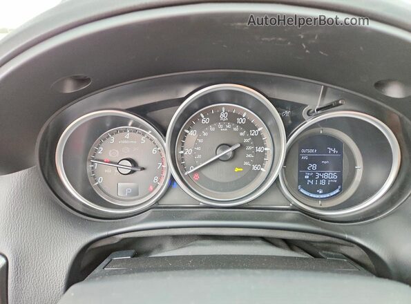JM3KE2DY4G0809735 2016 MAZDA CX-5 Синий Вид щитка приборов