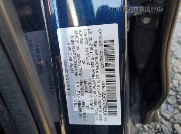 JM3KFBAY2L0739650 2020 MAZDA CX-5 Blue Вид наклейки з VIN-кодом