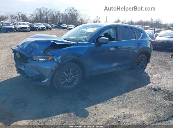 JM3KFBBM3L0775357 2020 MAZDA CX-5 Синий Передняя левая четверть