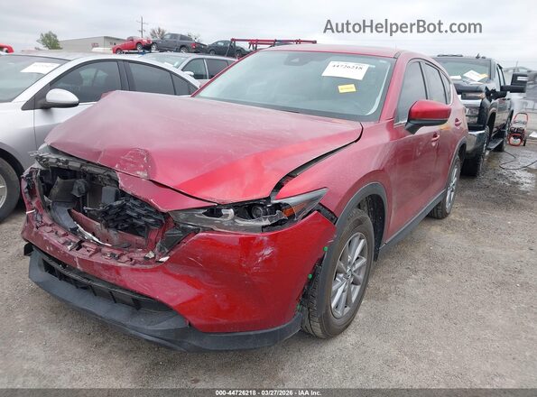 JM3KFBCM7N1581460 2022 MAZDA CX-5 Бордовый Передняя левая четверть