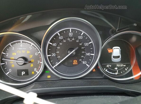 JM3KFBCM9J0338832 2018 MAZDA CX-5 Black Вид щитка приладів