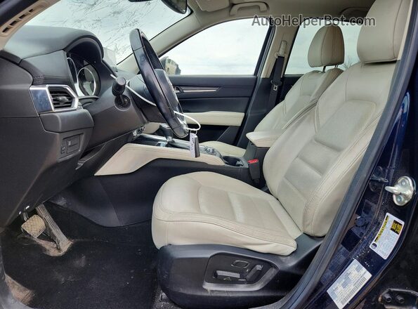JM3KFBDL3H0177474 2017 MAZDA CX-5 Blue Widok wnętrza z przodu