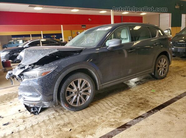JM3KFBDM5K0593574 2019 MAZDA CX-5 Blue Առջևի ձախ երեք քառորդ տեսարան