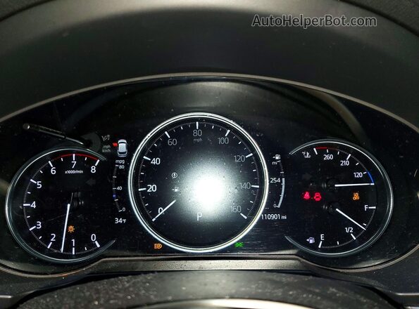 JM3KFBDM6K1603944 2019 MAZDA CX-5 Серый Вид щитка приборов