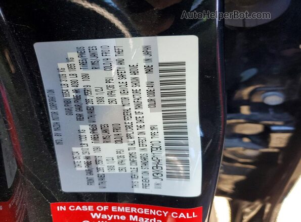 JM3KKBHA4R1179010 2024 MAZDA CX-90 Black Widok naklejki z numerem VIN