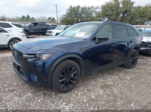 JM3KKCHD2T1356208 2026 MAZDA CX-90 Blue წინა მარცხენა ხედი სამი მეოთხედიდან