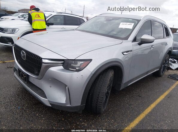 JM3KKDHAXR1141003 2024 MAZDA CX-90 PHEV Серебряный Передняя левая четверть