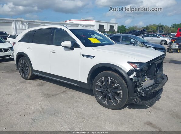 JM3KKEHA6S1201239 2025 MAZDA CX-90 PHEV Белый Передняя правая четверть