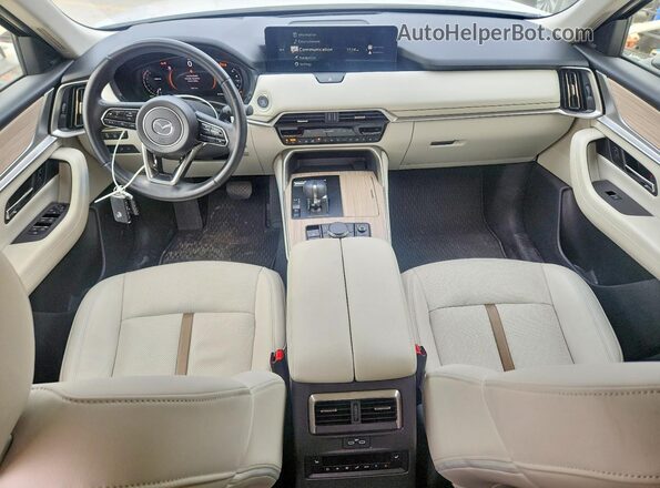 JM3KKEHD0R1184989 2024 MAZDA CX-90 White Вид панелі приладів