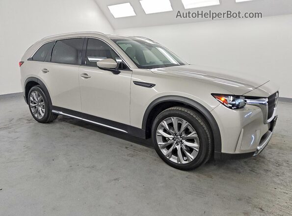 JM3KKEHD6R1130791 2024 MAZDA CX-90 Серебряный Передняя правая четверть