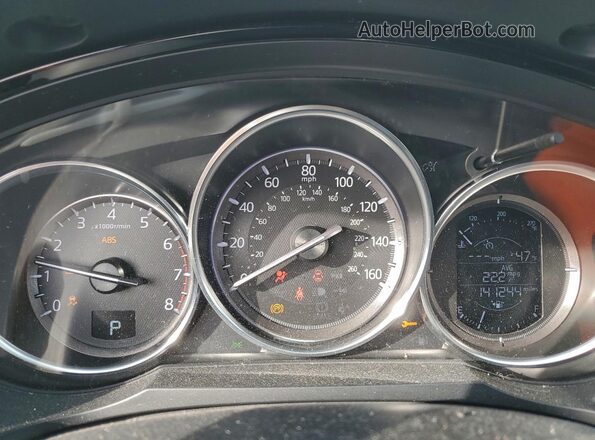 JM3TCABY0G0100856 2016 MAZDA CX-9 White ხელსაწყოთა პანელის ხედი