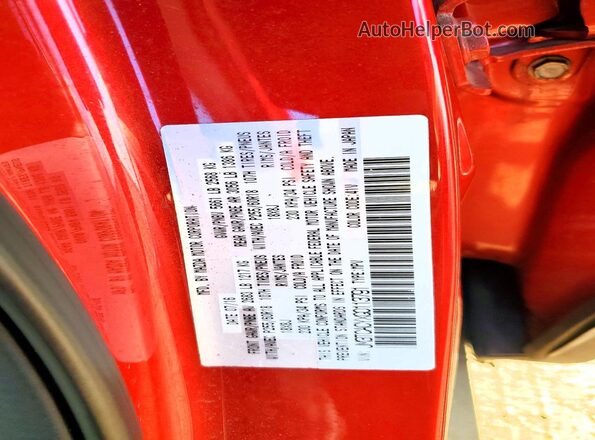 JM3TCACYXG0113791 2016 MAZDA CX-9 Красный Вид наклейки с VIN-кодом