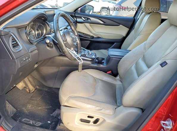 JM3TCACYXG0113791 2016 MAZDA CX-9 Красный Вид салона спереди