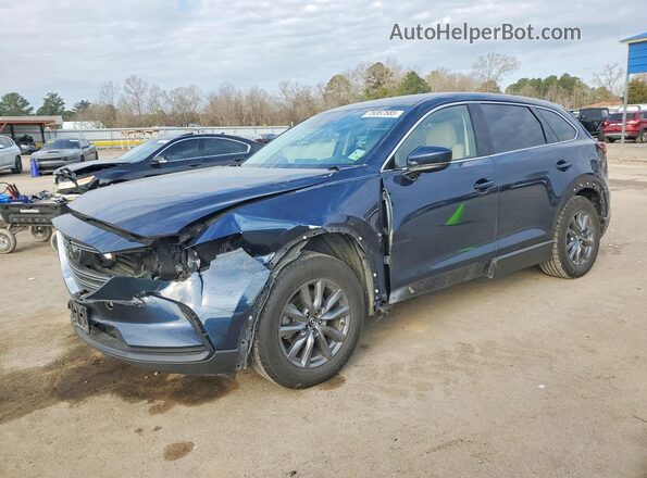 JM3TCACYXM0507917 2021 MAZDA CX-9 Blue Առջևի ձախ երեք քառորդ տեսարան