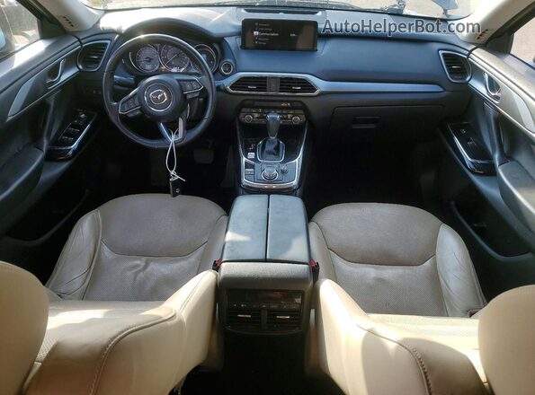JM3TCACYXM0507917 2021 MAZDA CX-9 Blue Առջևի վահանակի տեսք