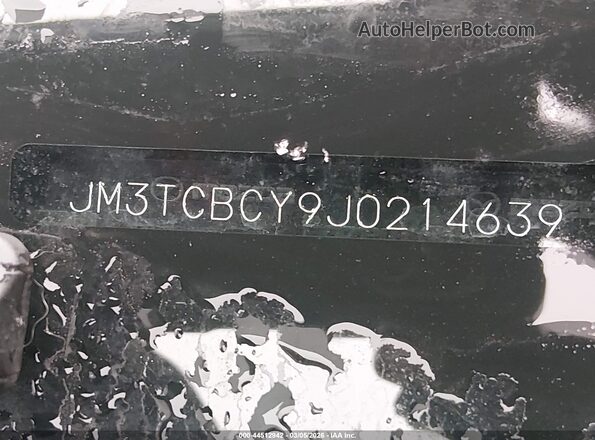 JM3TCBCY9J0214639 2018 MAZDA CX-9 Серый Вид подкапотного пространства