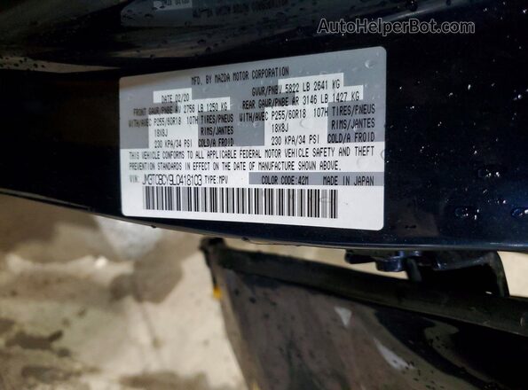 JM3TCBCY9L0418103 2020 MAZDA CX-9 Blue Vista interior de 360 grados