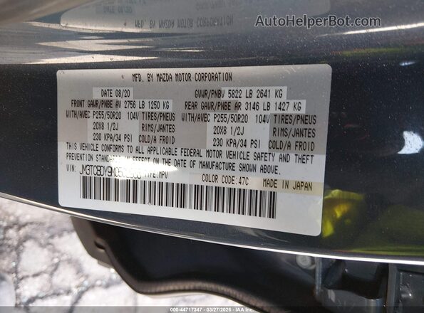JM3TCBDY9M0502986 2021 MAZDA CX-9 Синий Вид подкапотного пространства