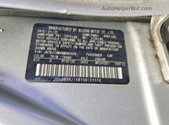 JN1BJ1AWXNW680558 2022 NISSAN ROGUE Серебряный Вид наклейки с VIN-кодом