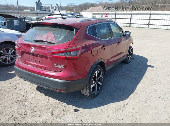 JN1BJ1CW7MW423952 2021 NISSAN ROGUE Красный Задняя правая четверть